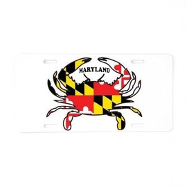 CafePress Maryland Crab Aluminum License Plate, Front License Plate, Vanity Tag