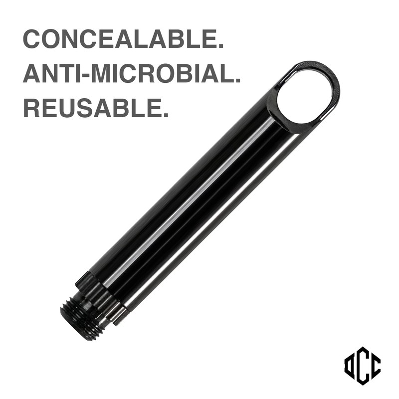 DAILYCARRYCO. TiPick Titanium Toothpick Holder - Portable Metal Travel Toothpick
