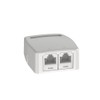 Panduit Corporation JOQ2H6A00 Cat6A Rosette Box Kit with Shutters, 2