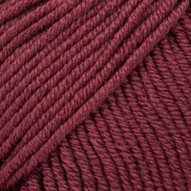 Superwash 100% Merino Wool Yarn for Knitting and Crocheting, 3 or Light, DK, Leight Worsted Yarn, Drops Merino Extra Fine, 50g, 115 yards per ball (48 Bordeaux)