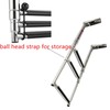 Amarine Made 3 Step Stainless Steel Telescoping Marine Boat Ladder