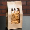 Bakery direct Kraft windowed cookie/sandwich/coffee bags with PLA window (fully