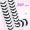 Glowing Win Russian Strip Lashes with Glue False Eyelashes Kit