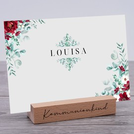 Interluxe Card Holder – Communion Child – Greeting Card Holder Photo Holder Card Stand Place Card Holder Made of Wood