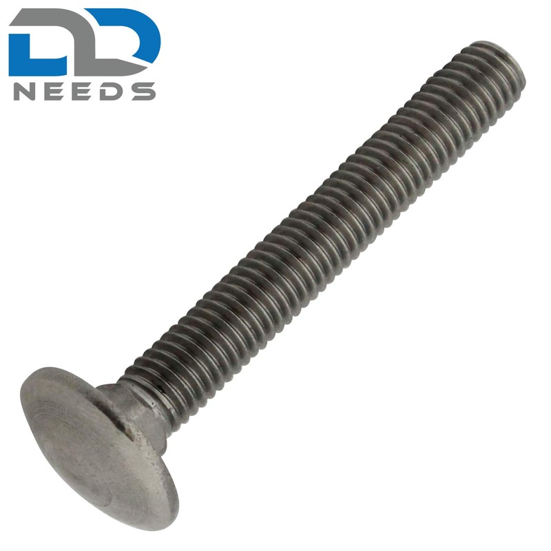 D2D Pack of 4 Carriage Bolts with Square Neck M8