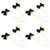 4Pcs Bow Hairpins Metal Snaps Barrettes Hair Clips Accessories with