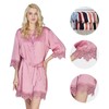 Y WJing Yi Jia Bride Robe Womens Kimono Robes Satin