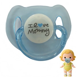 Xunzhi Doll Magnetic Pacifier,Simulation Magnetic Pacifier Toy for Dolls,Mag/netic Doll Du-mmy,Pretend Feeding D-ummy Pacifier,D/oll Supplies,Cradle Mag/netic Pacifier for Adults,Pacifier Magnet,03