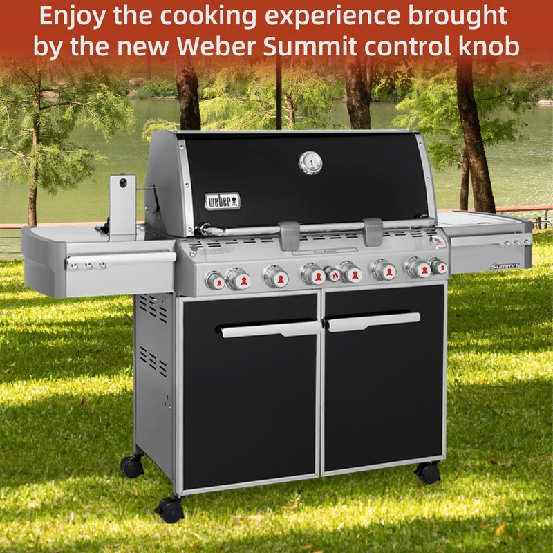 67692 Control Knob Kit for Weber Summit,9 Pack Grill Knobs