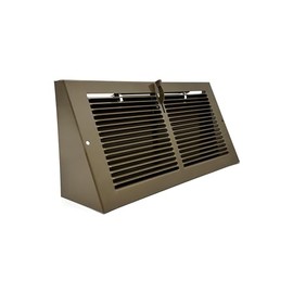 Hart & Cooley Golden Sand Triangular Baseboard Register - fits 12 x 6 Duct Opening