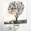 J Devlin Glass Art Stained Glass Tree Night Light –