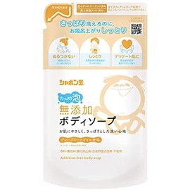 Shabondama, Additive-Free Body Soap, Plenty of Foam, Refill, 16.5 fl oz (470 ml), Easy to Wash in the Palm