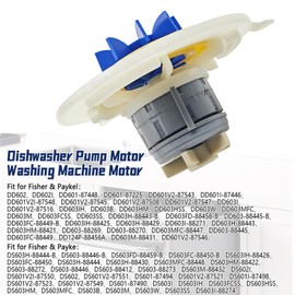 SIDMILE 524185P Dishwasher Pump Motor Replacement Fit for Fisher & Paykel Replace 524307P PD00057833 AP6791636 FP-525884P FP-524185P Washing Machine Motor Replacement Motor Rotor Assembly