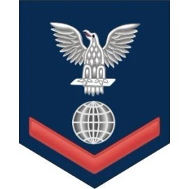 Electrician's Mate EM Rate E-4 Red Die Cut 5.5" Sticker / Decal