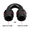 KRD PERFORMANCE Aluminium 6AN Female to 6AN Female 180 Degree