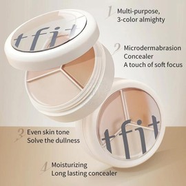 TFIT 컨실러 팔레트 메이크업 페이스 아이 스팟 다크 서클 컨투어 교정 TFIT Concealer Palette Makeup Face Eye Spot Dark Circle Contour Correction [3 color]
