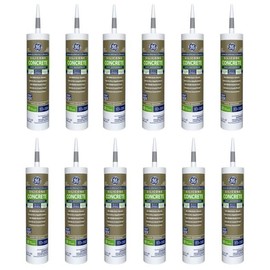 GE Concrete Silicone Advanced Speciality Products, Light Gray, 10.1 fl oz Cartridge, Pack of 12