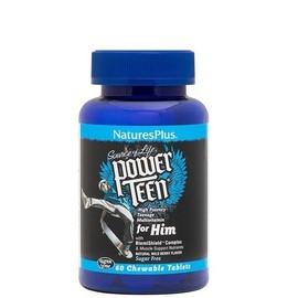Nature's Plus Power Teen For Him, 60 Chewable Tablets