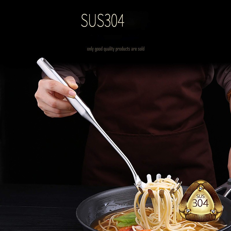 34 cm Stainless Steel Spaghetti Pasta Tongs, Stainless Steel Spaghetti