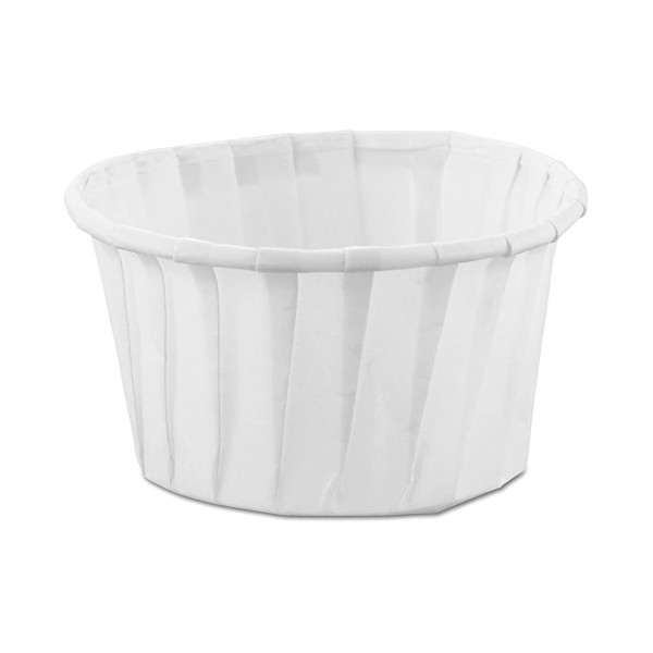 Solo Disposable Souffle Cup White Paper 4 oz. 5000 Ct 400-2050