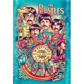 Beatles Sgt  Pepper Poster 13"x19"