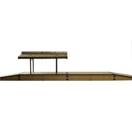 OO/HO Gauge Double Platform & Canopy with On/Off Ramps by WWS – Model Railway MDF Scenery