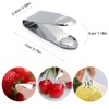 3 Pieces Stainless Steel Strawberry Huller,Small Tomato Cherry Corers,Metal Fruit