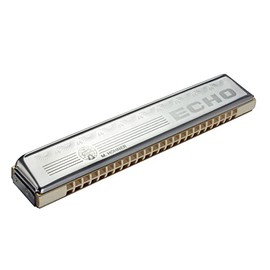 HOHNER 2509-C Echo 48 Tremolo Harmonica, Key of C, Stainless steel