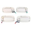 Slakerbe 4Pcs Exterior Door Handles Front Rear Left Right Driver