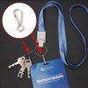 50PCS 20mm Flag Pole Clips, Lanyard Snap Clips Hooks Spring