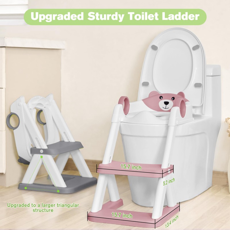Training Toilet Ladder, Multi-Use, Convenient and Suitable for Most Situations，Girls,