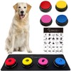 RIBOSY 4 Recordable Buttons with Rubber Mat and 25 Stickers