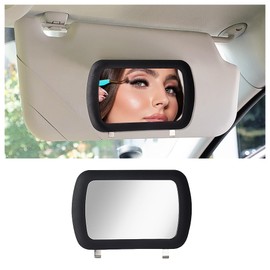 Car Vanity Mirror for Sun Visor,HD Car Rear View Cosmetic Sun Visor Mirror Easy to Make Up in The Car,Clip-on Car Makeup Mirror Car Interior Accessories for Car Truck SUV