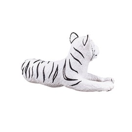 MOJO White Tiger cub Lying Down Toy Figure