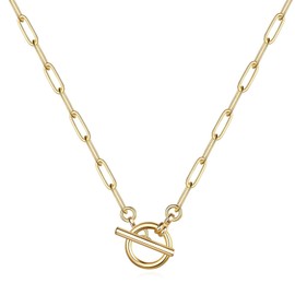 Intensity 18K Gold Plated Stainless Steel Necklace, Chain, Bracelet, Rings, Studs (Necklace 87153-0)