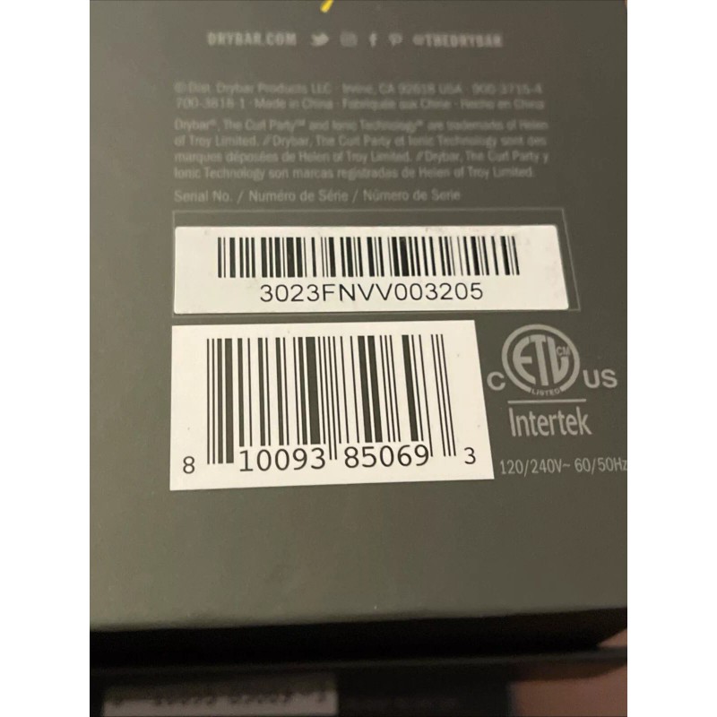 Drybar The Curl Party Heated Curling Round Brush Brand New