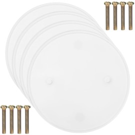NUOBESTY Sturdy Plastic Ceiling Cover Plate Round Electrical Outlet Cover Blank Plate for Ceiling Holes
