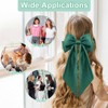 4PCS Hair Bows for Women Girls, Cute Silky Satin Big