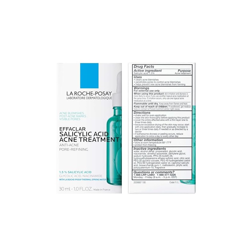 La Roche-posay Effaclar Pore-refining Anti-wrinkle Serum, 1.01 Fluid Ounce