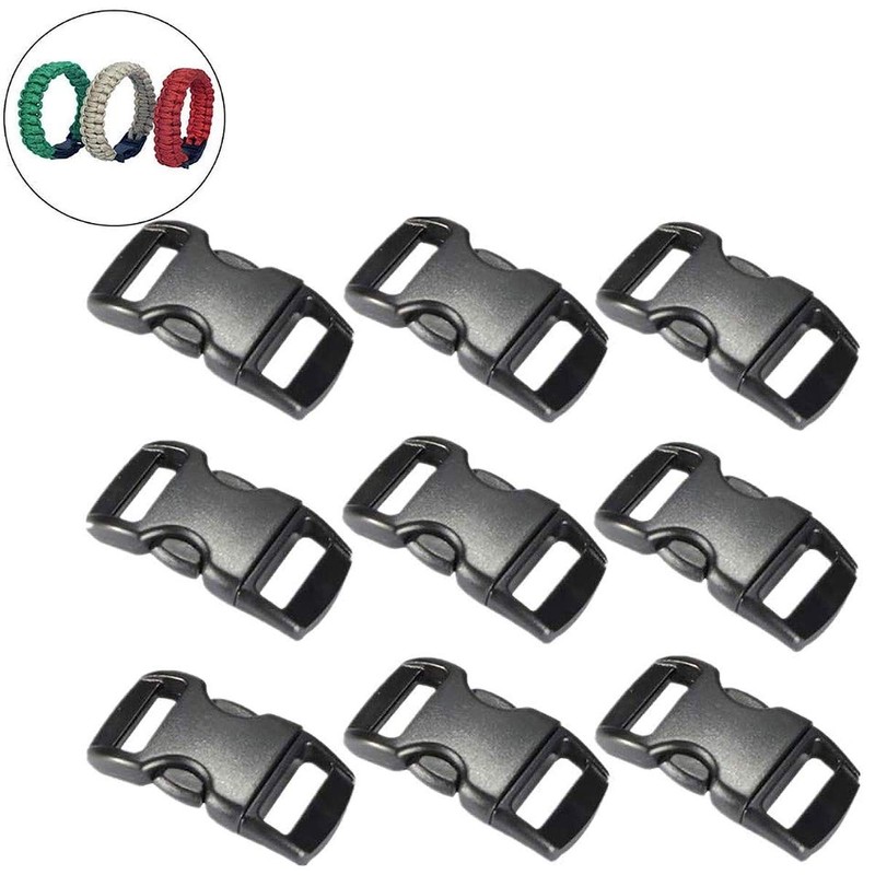 Aibboyi Buckle, 0.4 inch (10 mm), Side Release Buckle, 50