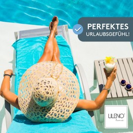 Lileno Home Sun Lounger Cushion Set of 1 – Roller Lounger in Light Brown – Garden Lounger Cushion Perfect for Beach Lounger – Cushion Cover for Garden Lounger (190 x 60 x 6 cm)