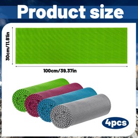 Cooling Towel, Gym Towel, 4 Pack Cooling Towels for Neck, Soft Breathable Travel Cool Towel, Sports Towels for Gym, Golf, Yoga, Fitness, Camping, Running, Workout and More Activities