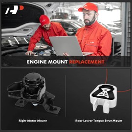 A-Premium 2PCS Engine Motor Mount and Torque Strut Mount Set Compatible with Ford Fusion 2013-2020, SSV Plug-In Hybrid 2019-2020 & Lincoln MKZ 2013-2020, 2.0L, Naturally Aspirated, Replace# DG9Z6038G