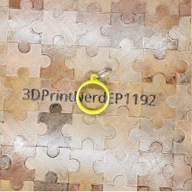 Blistex 3D Printed Blistex Tub Holder/Key Ring. Blistex Tub Not Included - Yellow