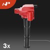 A-Premium 3x (Red) Ignition Coil Pack and 6x Iridium Spark