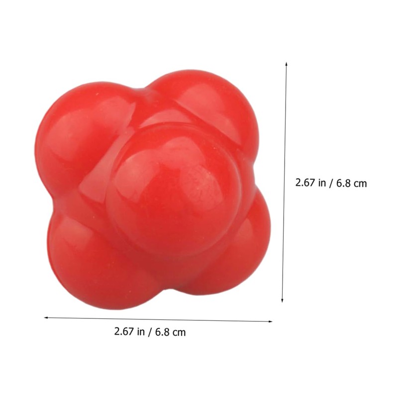 Totority Hexagonal Agility Training Ball Durable Reaction Fitness Ball for