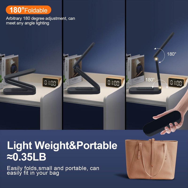 Giryuhd LED Desk Lamp for Office Home & Battery Operated