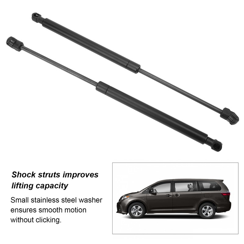 Pair Hood Bonnet Lift Support Gas Shock Struts Carbon Steel