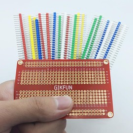 Gikfun 40 Pin Strip Breakable Pin Header Tin PCB Panel IC Male 2.54mm for Arduino (Pack of 20pcs) EK1818