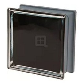 Quality Glass Block 7.5 x 7.5 x 3 Pegasus Metalized Q19 Nero Wave Glass Block